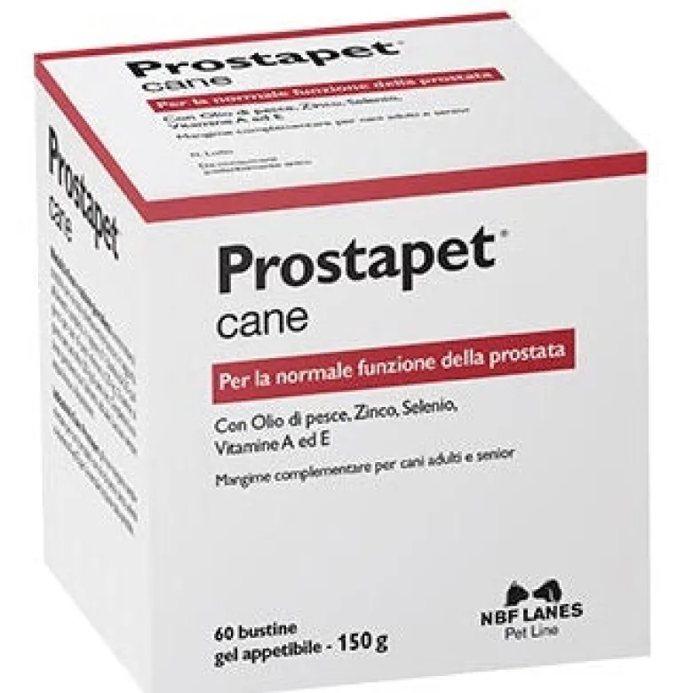 Prostapet cane per la normale funzione della prostata 60 bustine