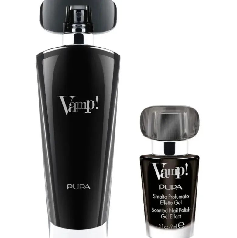 Pupa Kit Vamp Black Eau De Parfum 50 ml+Smalto Profumato Effetto Gel 9ml