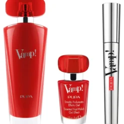 Pupa Kit Vamp Red Eau De Parfum 50 ml+Mascara 9ml+Smalto Profumato Effetto Gel 9ml