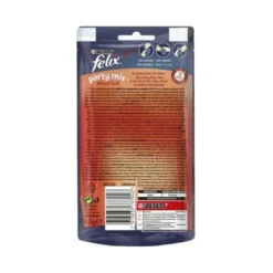 Purina Felix Party Mix Mixed Grill Manzo/Pollo/Salmone Snack Gatti Adulti Busta 60g