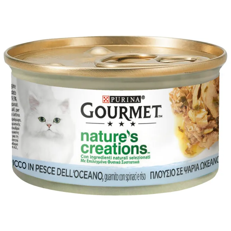 Purina Gourmet Nature's Creations Ricco in Tacchino Con Spinaci e Pastinaca 85g