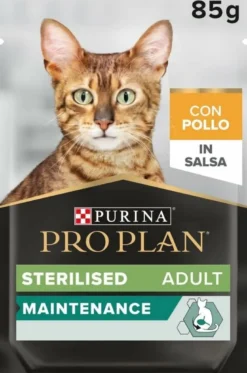 Purina Pro Plan Maintenance Pezzetti In Salsa Con Pollo Per Gatti Adulti Sterilizzati Busta 85g