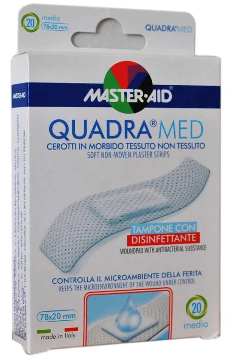 Quadramed cerotti ipoallergenici 20 strip MEDIO