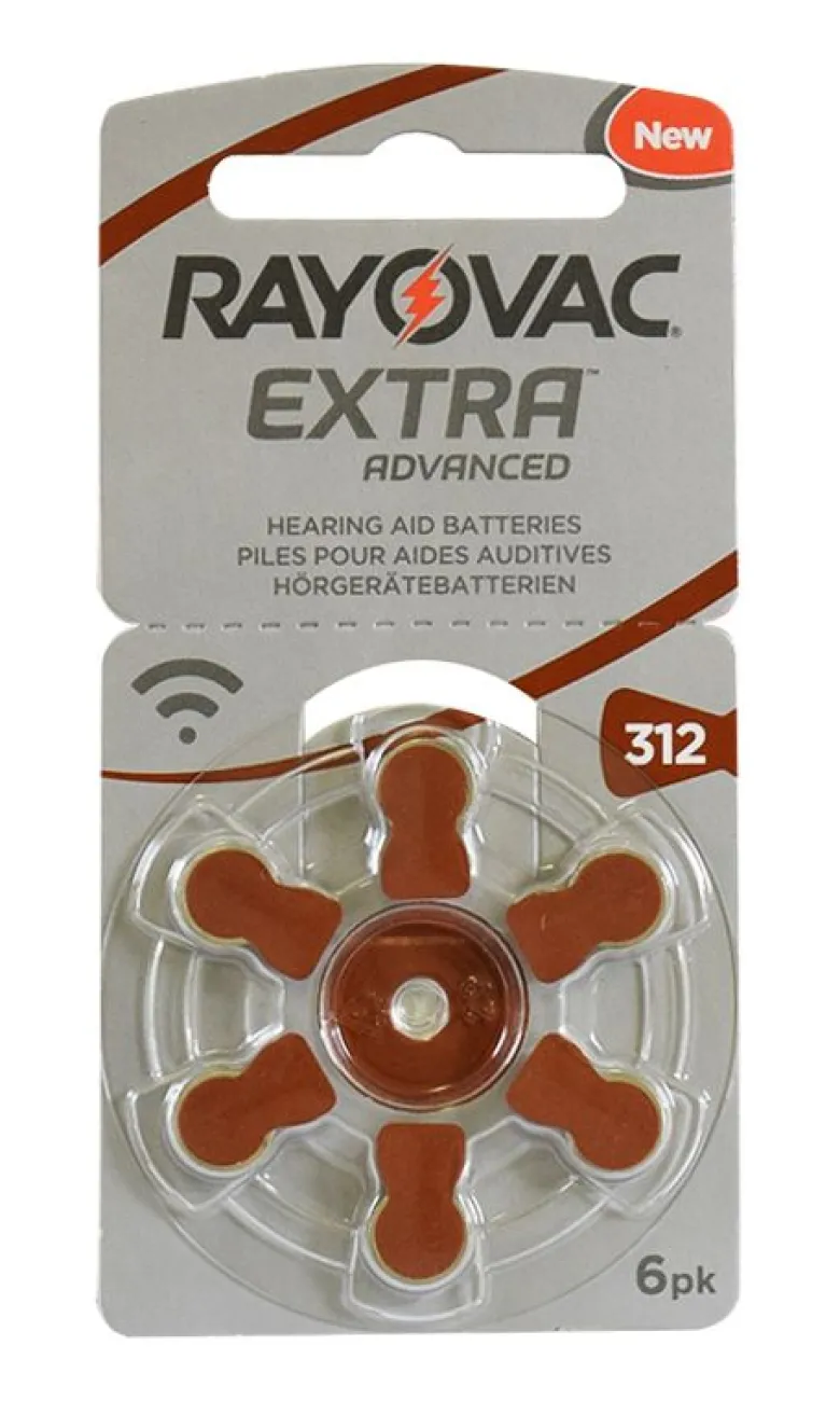 Rayovac 312 Extra Advanced 6 Pezzi