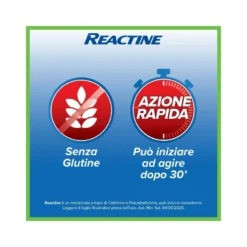 Reactine Allergia 6 Compresse Antistaminico Rinite Allergica e Rinorrea