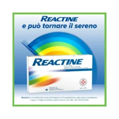 Reactine Allergia 6 Compresse Antistaminico Rinite Allergica e Rinorrea