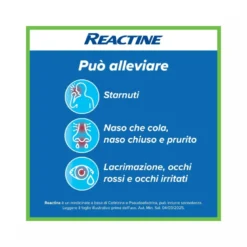 Reactine Allergia 6 Compresse Antistaminico Rinite Allergica e Rinorrea