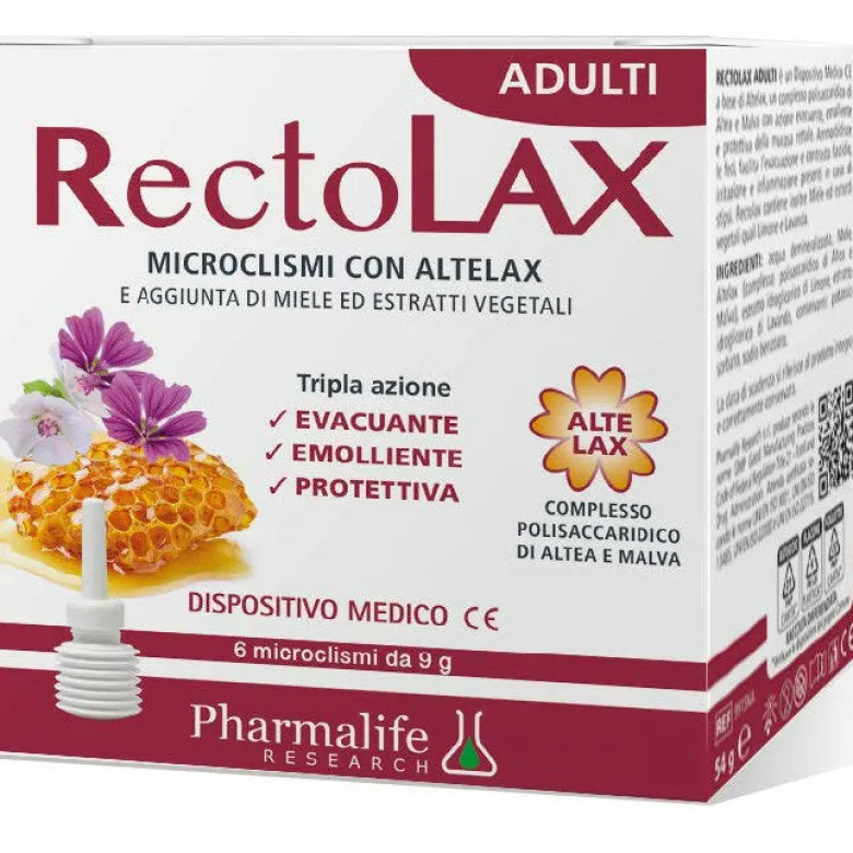 Rectolax Adulti Microclismi 9g 6 Pezzi - Sollievo Intestinale