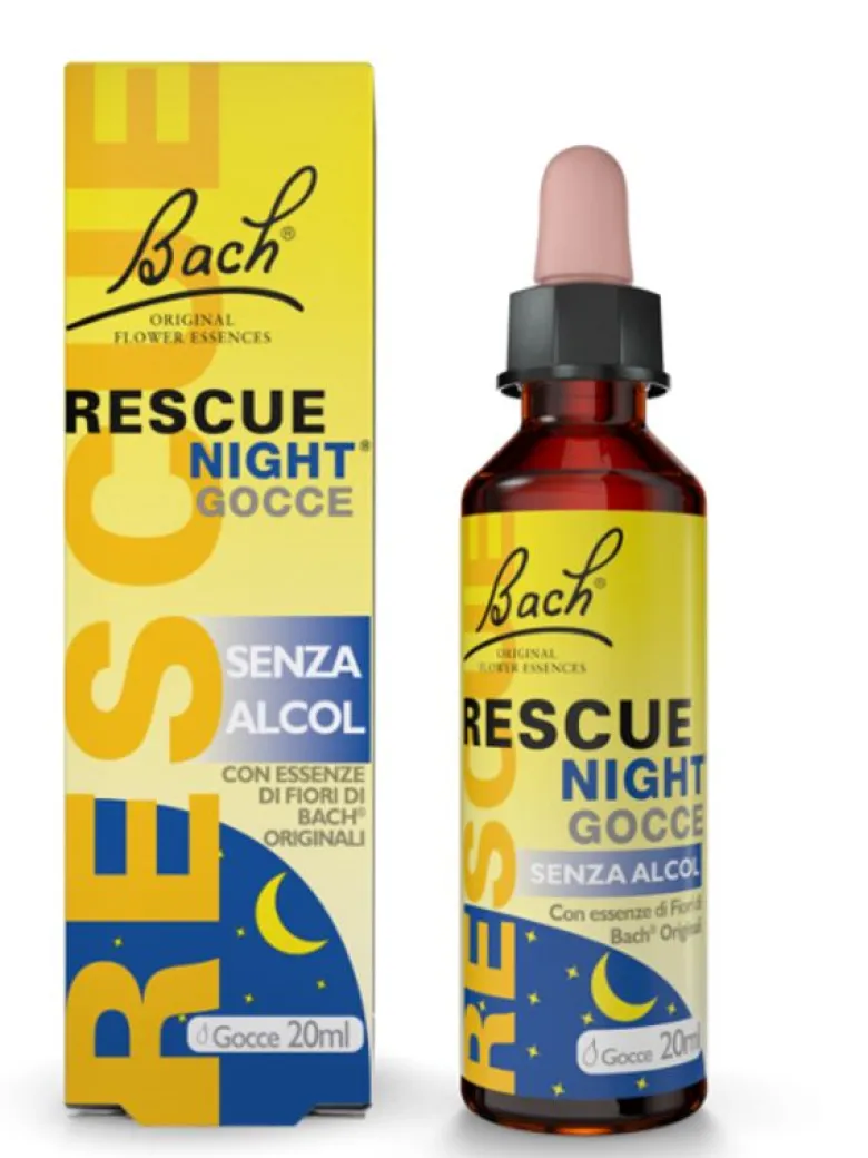 Rescue Night Gocce Senza Alcool 20ml - Rilassamento Notturno