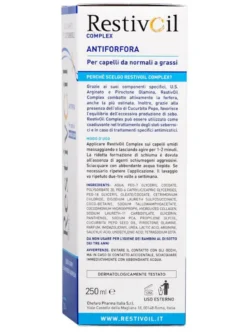 Restivoil Complex Antiforfora Olio-Shampoo per cute sensibile capelli da normali a grassi 250ml