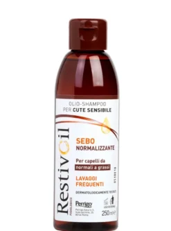 Restivoil Sebo-normalizzante olio-shampoo lavaggi frequenti per capelli da normali a grassi 250ml