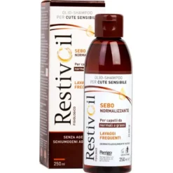 Restivoil Sebo-normalizzante olio-shampoo lavaggi frequenti per capelli da normali a grassi 250ml