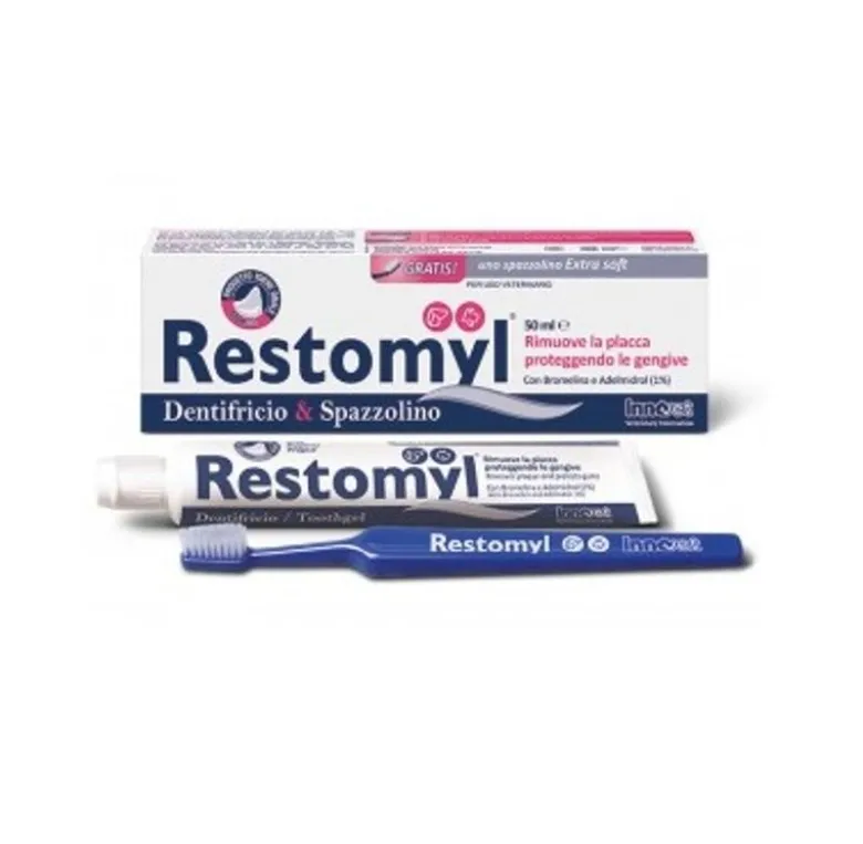 Restomyl Dentifricio & Spazzolino per cani e gatti 50ml