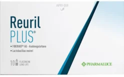 Reuril Plus Integratore Fermenti Lattici e Fibre 10 Flaconcini