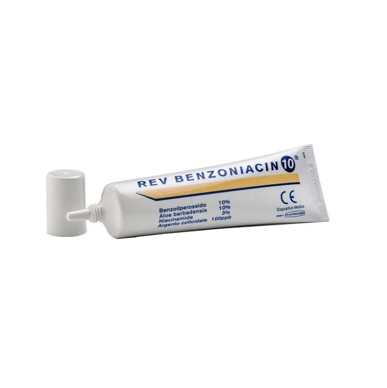 Rev Benzoniacin 10 per il trattamento topico dell'acne 30ml