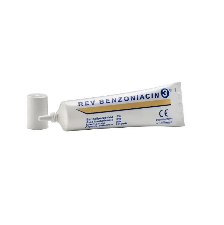 Rev Benzoniacin 3 per il trattamento topico dell'acne 30ml