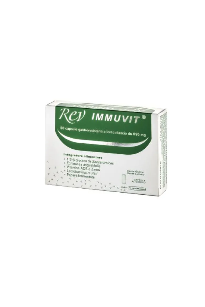 Rev Immuvit favorisce le naturali difese dell'organismo 20 capsule