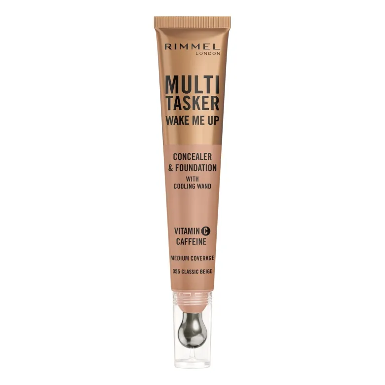 Rimmel Multi-tasker Wake Me Up Correttore & Fondotinta Formula Vegana 055 Classic Beige 20ml