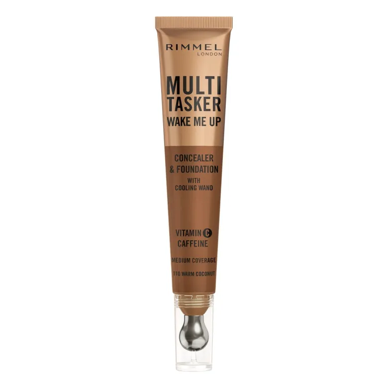 Rimmel Multi-tasker Wake Me Up Correttore & Fondotinta Formula Vegana 110 Warm Coconut 20ml