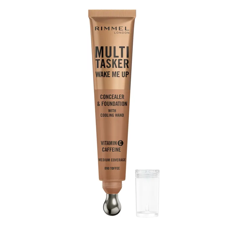 Rimmel Multi-tasker Wake Me Up Correttore & Fondotinta Formula Vegana 090 Toffee 20ml