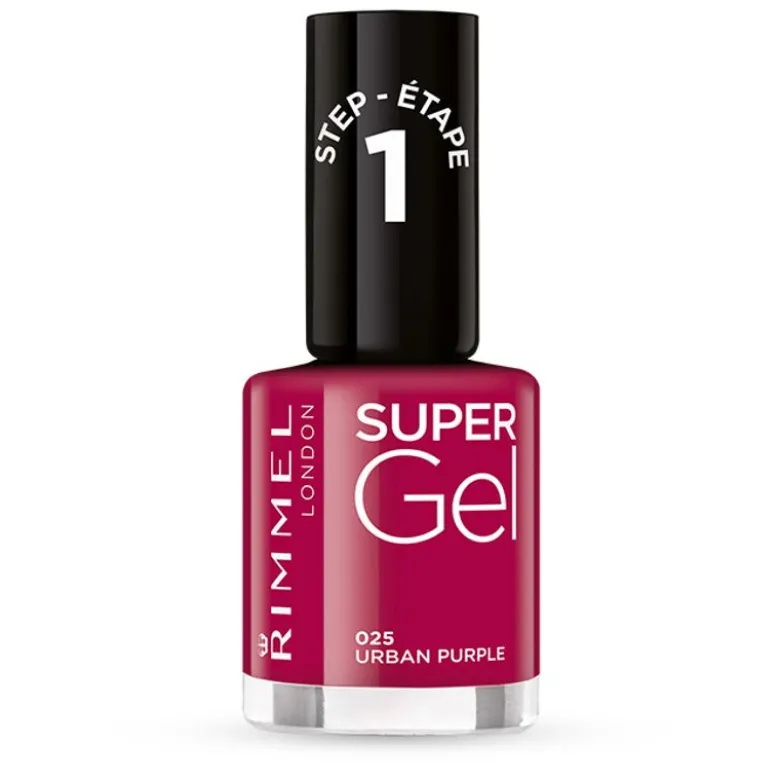 Rimmel SuperGel Colore step 1 smalto 025 Urban Purple