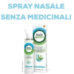 Rinazina Aquamarina Spray Nasale Isotonico Delicato Lavaggio Nasale Acqua Di Mare E Aloe Vera 100 ml