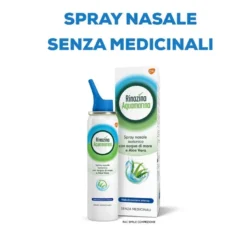 Rinazina Aquamarina Spray Nasale Isotonico Intenso Lavaggio Nasale Acqua Di Mare E Aloe Vera 100ml