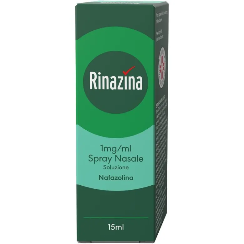 Rinazina Spray Nasale Decongestionante Nafazolina Lavaggio Nasale Raffreddore Sinusite 15 ml