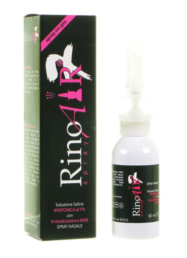 Rinoair 7% spray nasale no gas ipertonico con acetilcisteina 50 ml