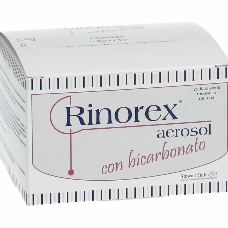 Rinorex Aerosol Bicarbonato 25x3ml Sollievo Nasale Rapido