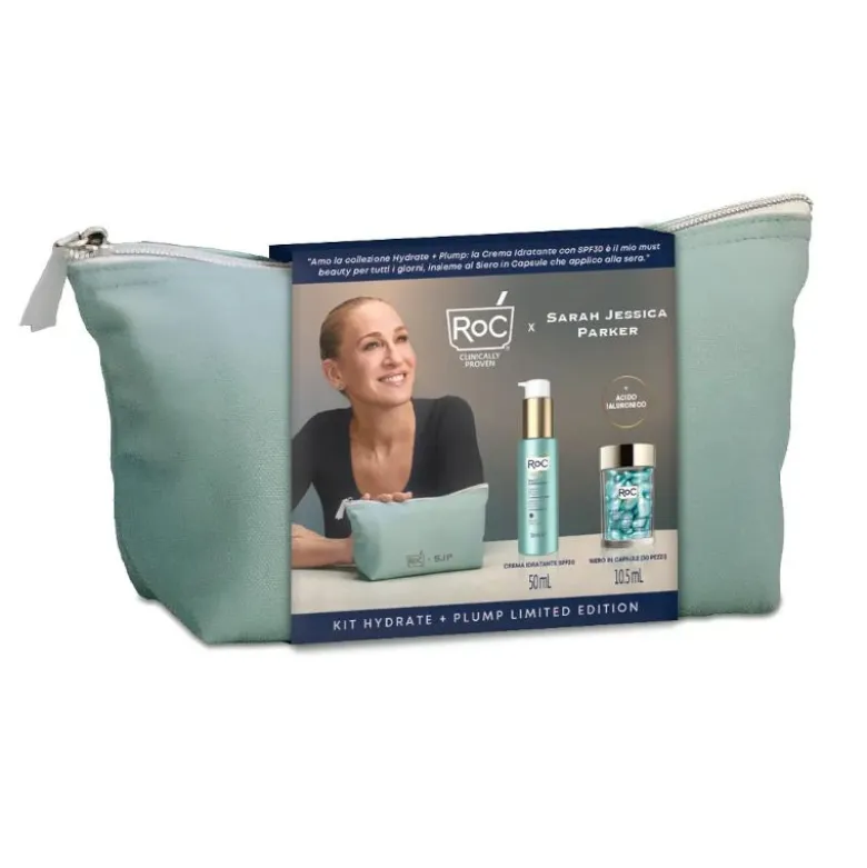 Roc Kit Hydrate + Plump Siero Viso 30 Capsule +Idratante Viso 50ml SPF30
