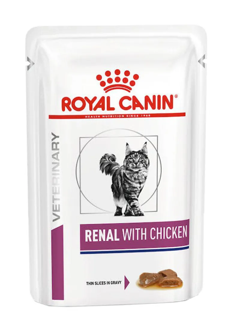 Royal Canin Veterinary Gatto Renal With Chicken Straccetti In Salsa 12x85g