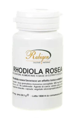 Rubigen Rhodiola Rosea integratore tonico adattogeno 60 capsule