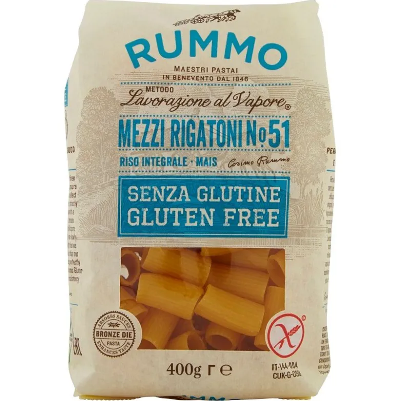 Rummo Mezzi Rigatoni Senza Glutine 400g - Pasta di Qualità