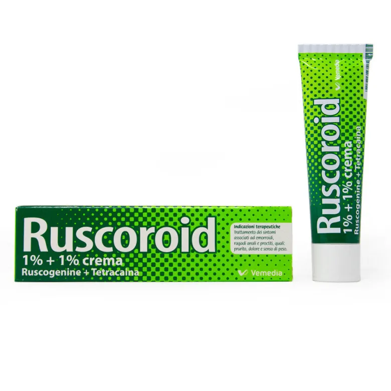 Ruscoroid Rettale crema 1%+1% 40g