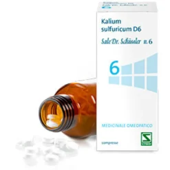 Sale Dr. Schüssler n.6 Kalium sulfuricum D6 medicinale omeopatico 200 compresse
