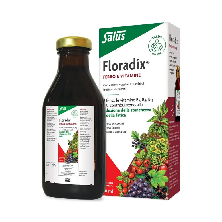 Salus Floradix Ferro e Vitamine integratore alimentare 500ml