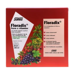 Salus Floradix Ferro e Vitamine integratore alimentare 10 flaconcini