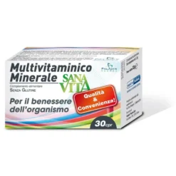 Sanavita Multivitaminico Minerale per il benessere dell'organismo 30 compresse