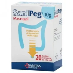 Sanipeg 10g 20 Buste Sollievo Intestinale Rapido e Efficace