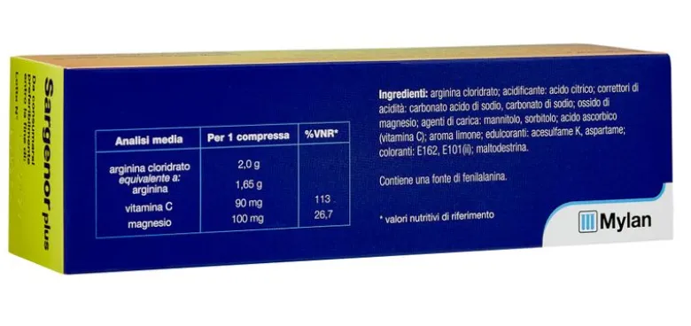 Sargenor plus con vitamina C 14 compresse