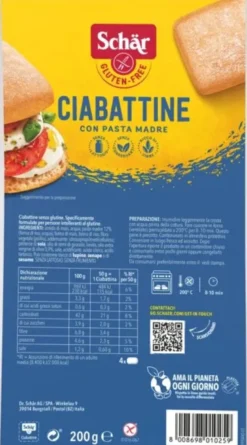 Schar Ciabattine precotte senza glutine 4x50g