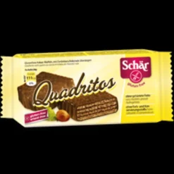 Schar Quadritos wafer al caco ricoperti di cioccolato fondente senza glutine 2x20g