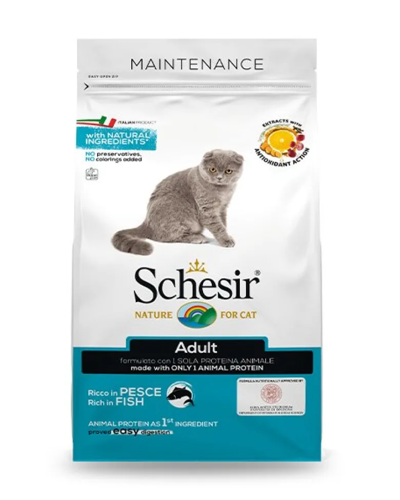 Schesir Adult Crocchette Gatti Adulti Ricco In Pesce Sacco 400 g