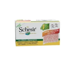 Schesir Filetti Di Pollo Con Prosciutto Cibo Umido Cani 4x85g