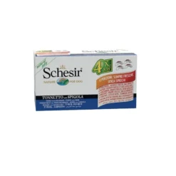 Schesir Tonnetto Con Spigola Cibo Umido Cani 4x85g