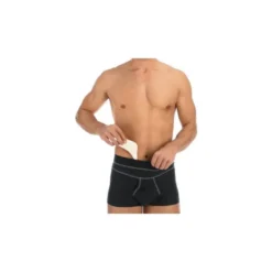 Scudotex Cotton Boxer Ernia Aperto Con 2 Pelotte Anatomiche In Gomma Cod.649 Nero Misura 7 (XXXL)