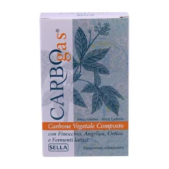 Sella Carbogas carbone vegetale composto per il benessere intestinale 50 compresse
