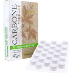 Sella Carbone Vegetale per il benessere dell'intestino 50 compresse
