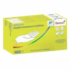 Sensilatex Guanti In Lattice Monouso Taglia L 100 Pezzi